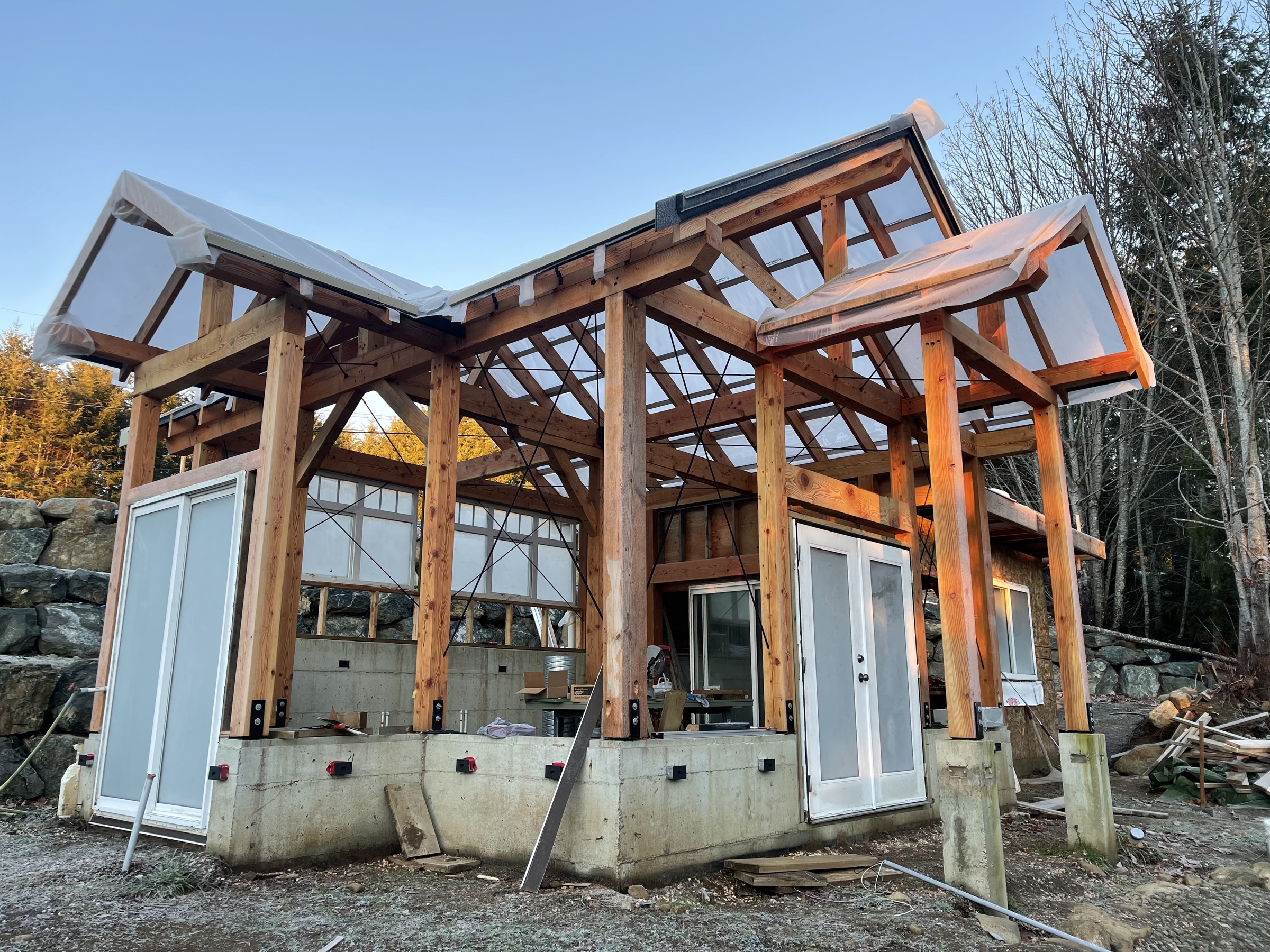 Otter Point Timber Greenhouse